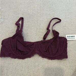Old Navy Lace Underwire Bra - Plum